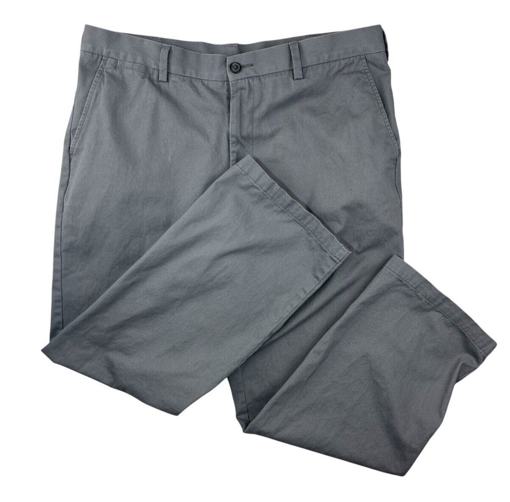 Croft & Barrow Cuffed Pants Men’s 38 x 31 Slate Grey Workwear Wide Leg Smart